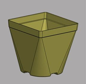 Plant Fiber Flowerpots Lk-007