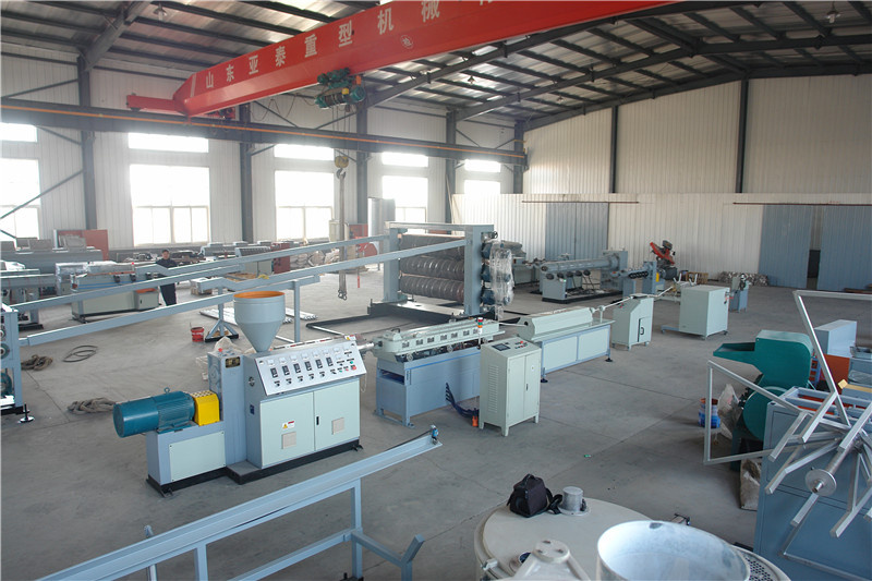 PE, PP, PVC Plastic Single-Wall Corrugated Pipe Extrusion Machine