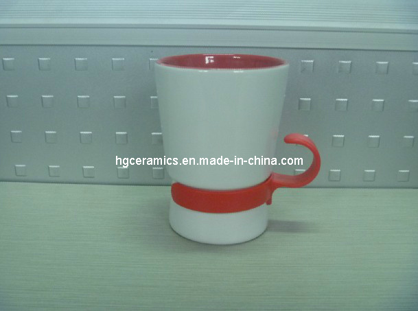 Ceramic Mug with Plastic Handle