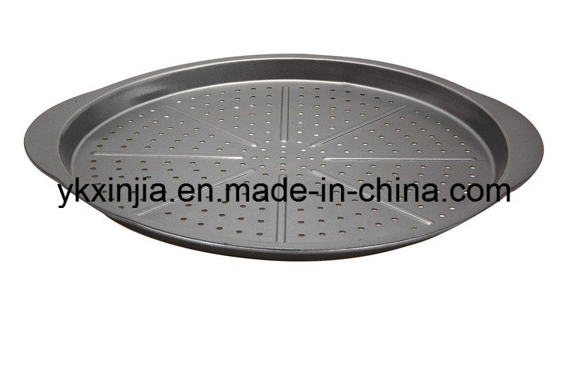 Kitchenware Carbon Steel Pizza Pan for Oven, Bakeware