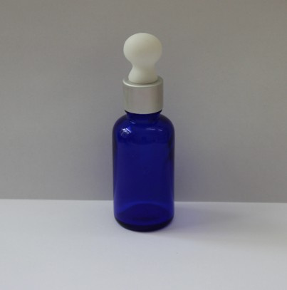 Blue Essential Oil Glass Bottle with Dropper
