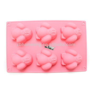 6 Penguin Cake Mold Tray Nicole Baking Mold Silicone Mold Cake B0188