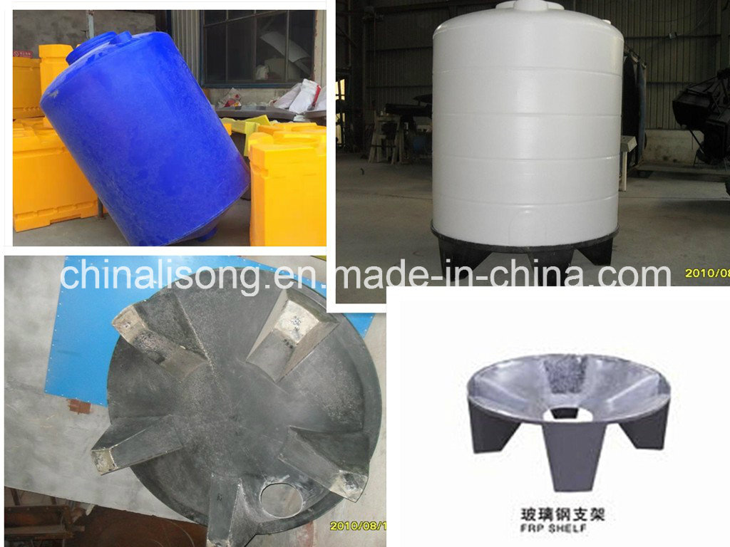 Rotational Plastic Storage Water Tank, Cone Bottom Tank with FRP Shelf