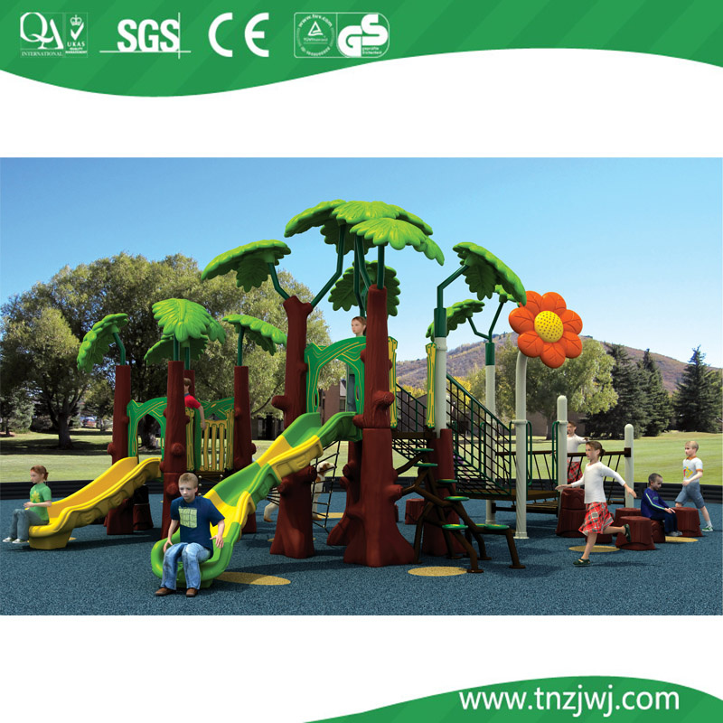 Tree Outdoor Playground Equipment Kids Plastic Slides