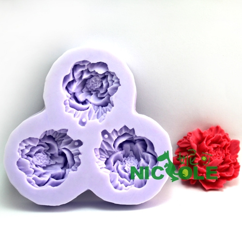 F0066 Silicone Flower Cake Decoration Polymer Clays Resin Molds