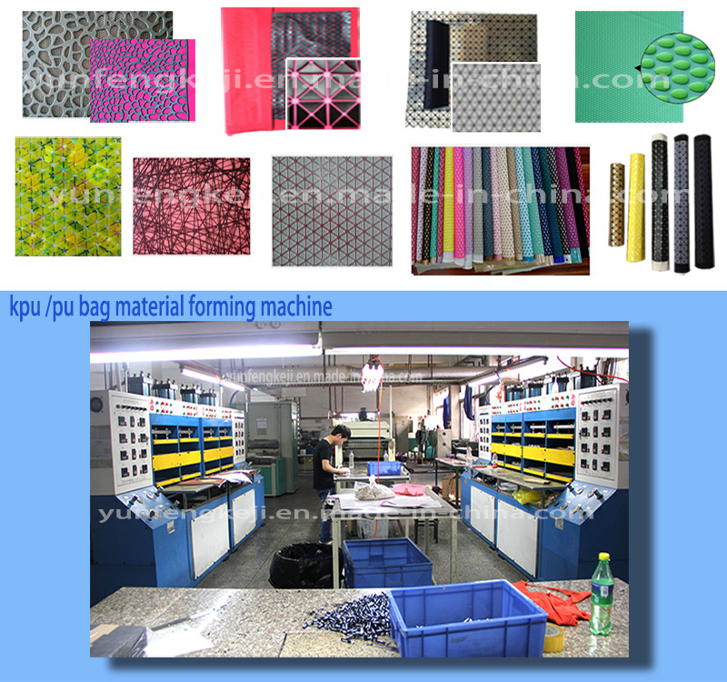 Kpu PU Bag Shoes Material Making Machine Hot Press Machine