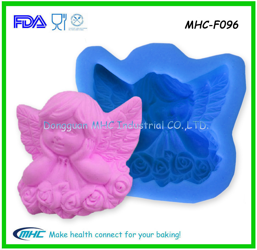 Eco-Friendly 3D Baby Angle Fondant Mould for Cake Decoration