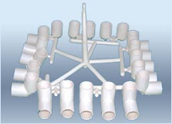 Plastic Fitting Mould-20 Cavities 90 Degree Elbow