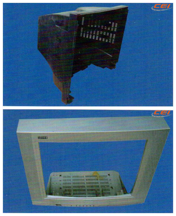 Front and Back Cabinet Sample of CRT-TV