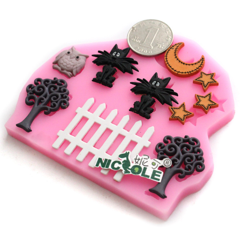 F0590 Cartoon Silicone Mold for Fondant Cake Decoration