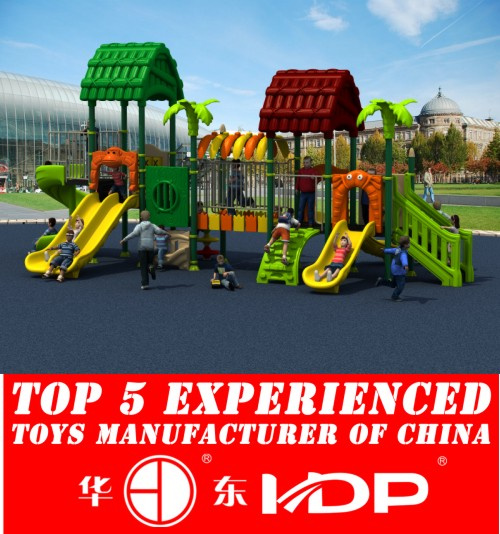 Outdoor Playground Fences Plastic Tube Slide Playhouse (HD15A-025A)