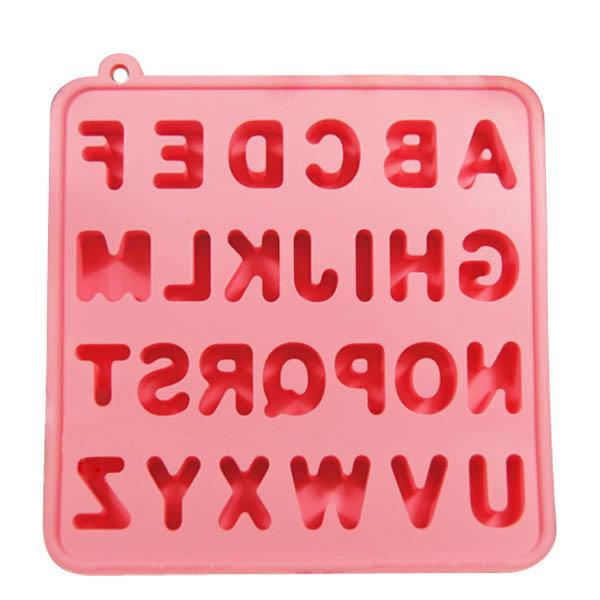 LFGB Grade Letter Shape Silicone Ice Cube Mold, Ice Mold