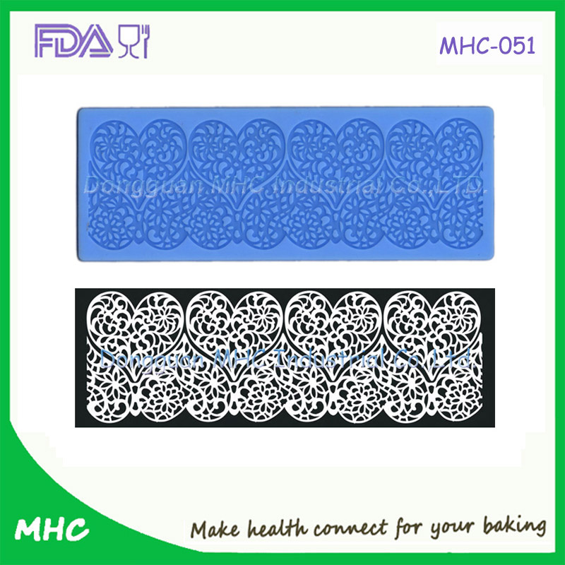 Lace Sugar Silicone Mold for Cake Decorating