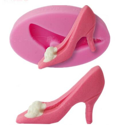 Decorative High Heel Shoes Fondant Cake Molds