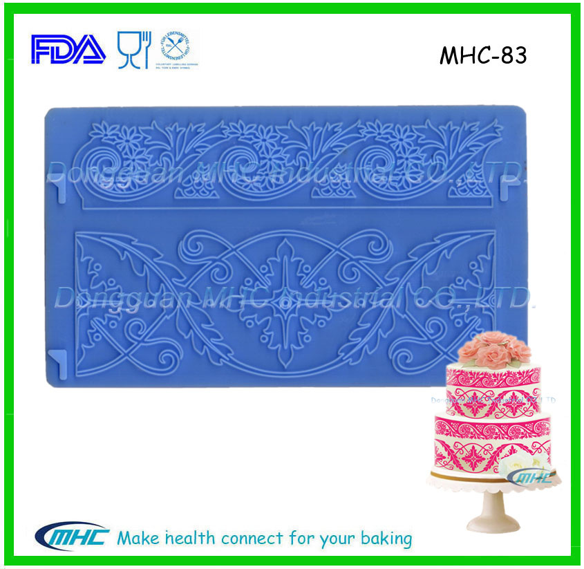 Silicone Embossing Mat for Fondant Cake Decorating