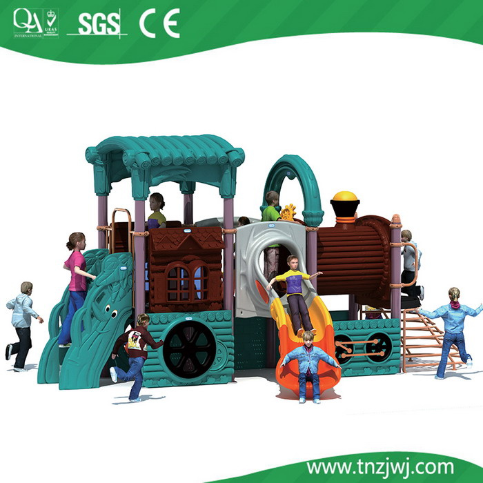 Car House Outdoor Toy Vivid Train Plastic Slide