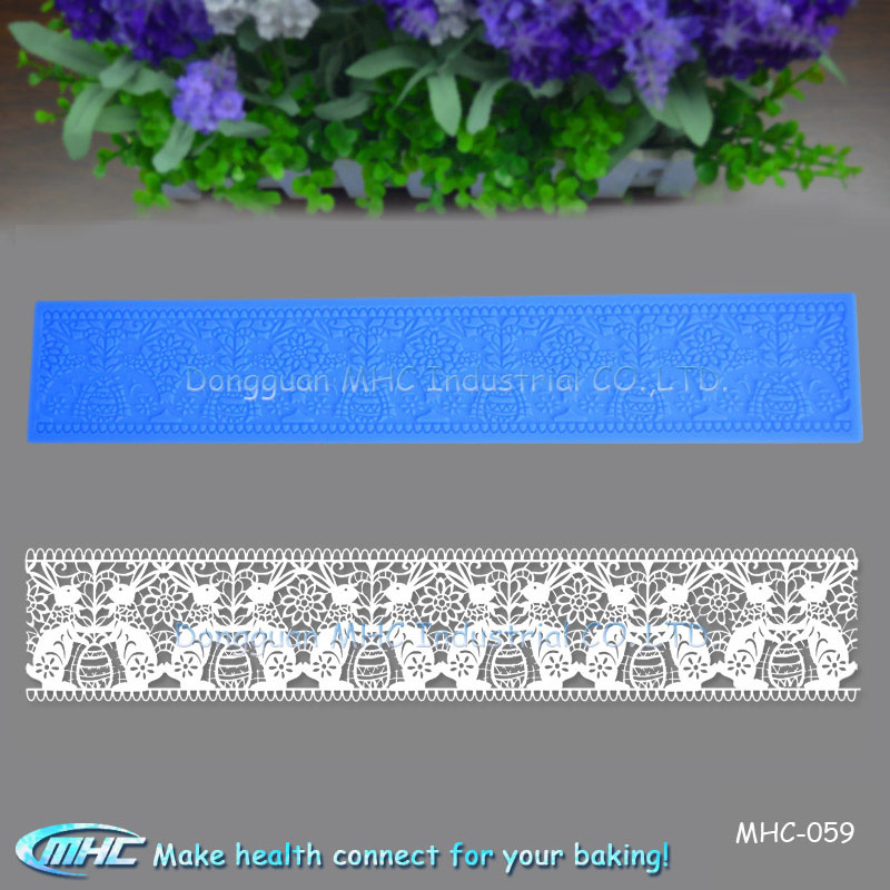 OEM Order Silicone Lace Mold for Fondant Cake Tool