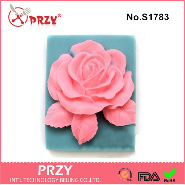 Handmade Silicone Rose Soap Mold, Silicone Rose Mold