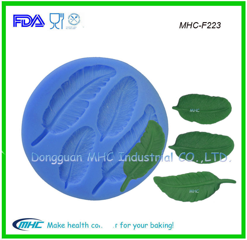 Leaf Shape Pastry Liquid Fondant Mold for Cake Decoration