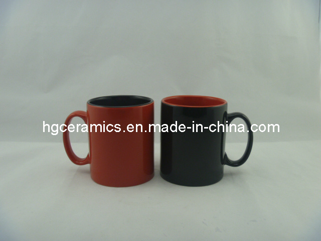 10oz Coffee Mug, 10oz Ceramic Mug, 10oz Two Tone Color Mug