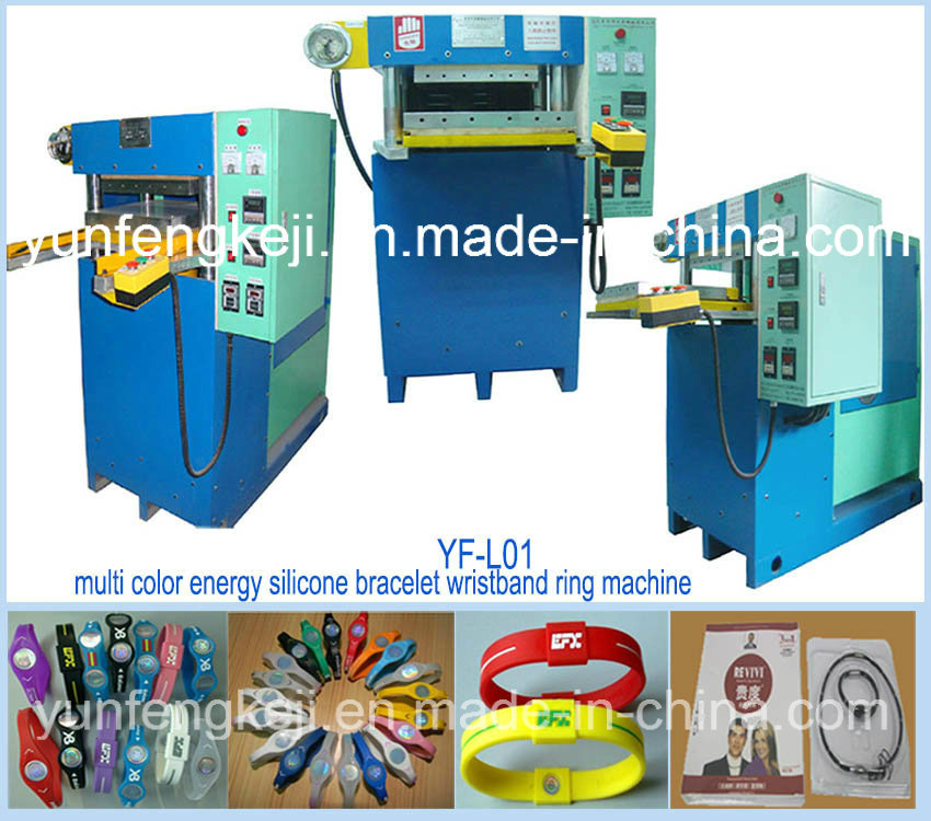 Multi Color Silicone Ring Bracelets Wristband Molding Machine