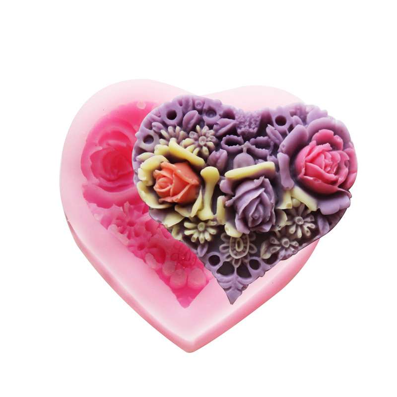 F0504 Flower Fondant Sugar Paste Chocolate Cake Decor Clay Craft Silicone Baking Mold