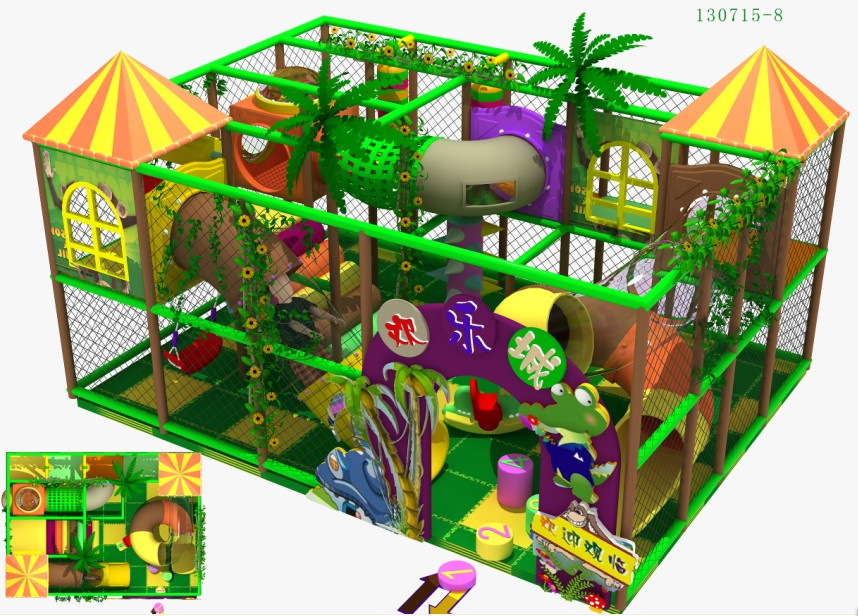 Tree Playground with Trunk Slides