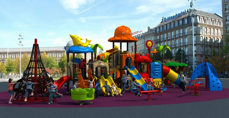 Animal Series Children Slide Playground Amusement Equipment