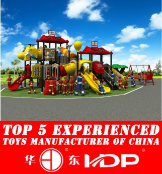 Outdoor Plastic Playground Amusement Park Slide (HD14-020A)