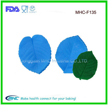 Leave Shape Cake Embossing Silicone Mold