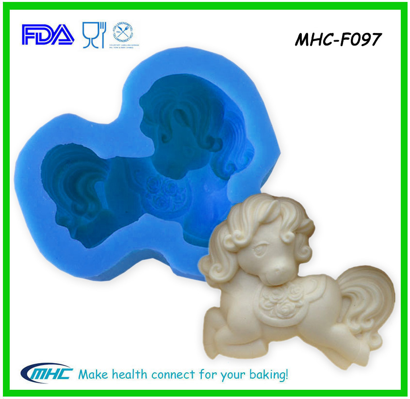 Horse Pattern FDA Silicone Fondant Mold
