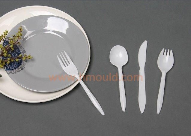 Plastic Spoon Fork and Knife Mould