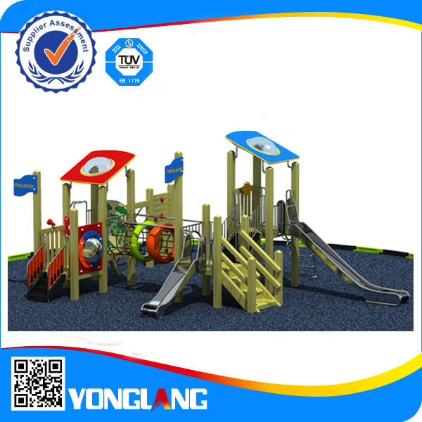 2014 Unique Design of Outdoor Playground Equipment Wood Series