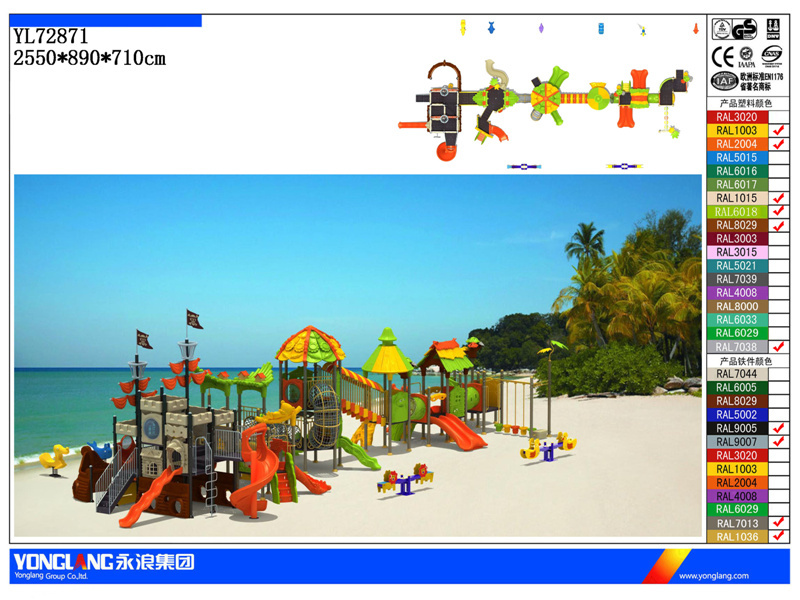 Outdoor Playground Type and Plastic Playground Material Playground