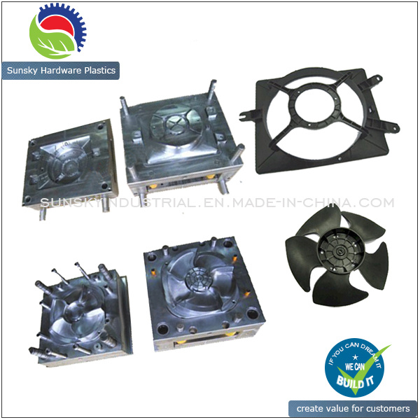 Plastic Injection Radiator Fan Mould / Exhaust Fan Molding/Auto Fan Mold