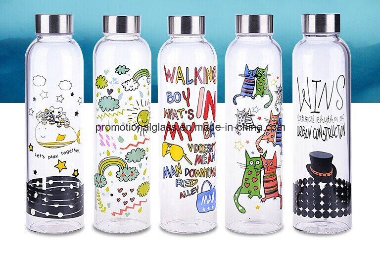 Sublimation Pyrex Glass Sport Bottle for DIY Logo