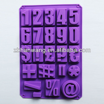 B0114 Number Silicone Chocolate Mold