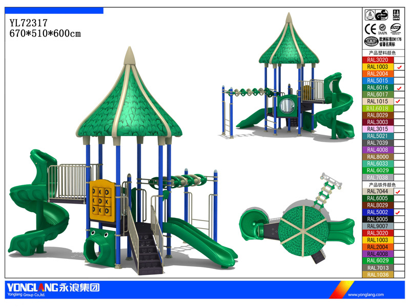 Kids Outdoor Wooden Playground