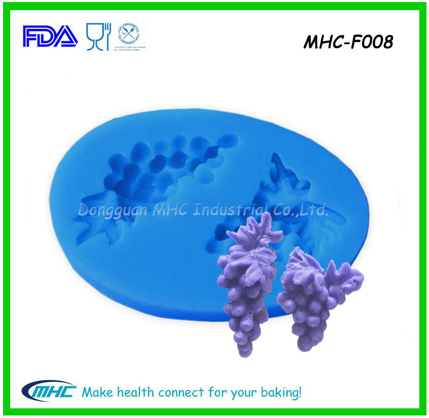 100% Food Grade Fruit Pattern Silicone Fondant Mold