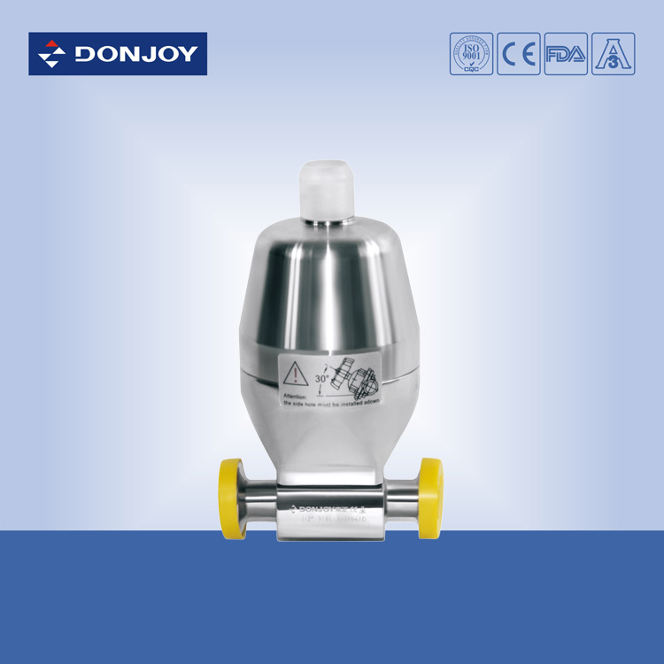 Mini Pneumatic Clamp Diaphragm Valve with Ss Actuator