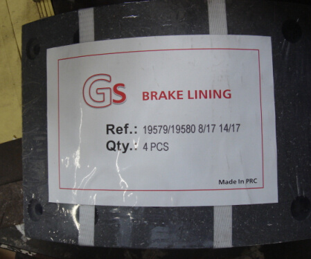 19579 19580 Brake Lining for Benz Man