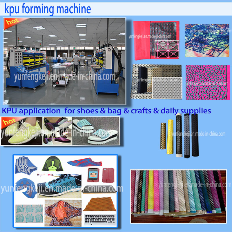 Kpu PU Rpu Shoes Bag Surface Upper Hot Press Laminating Machine