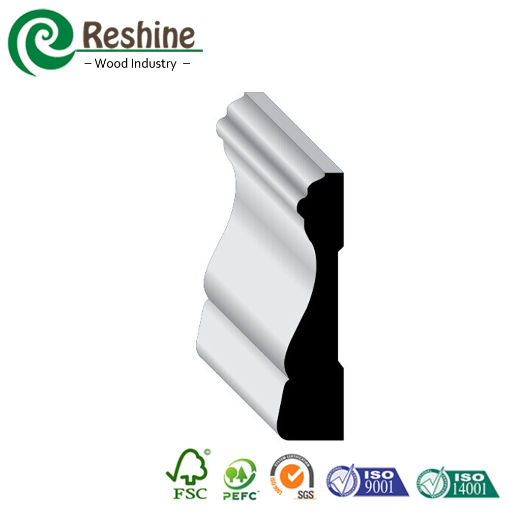Gesso Primed Cheap Casing Wood Moulding