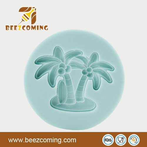 2013 Summer Hawaii Style Various Shapes--Coconut Palms Sweetie &Fondant Silicone Mould (FS-023)