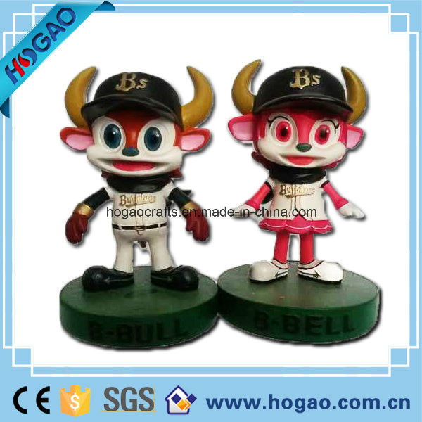 OEM Resin Cattle Mascot Bobble Head (HG50)