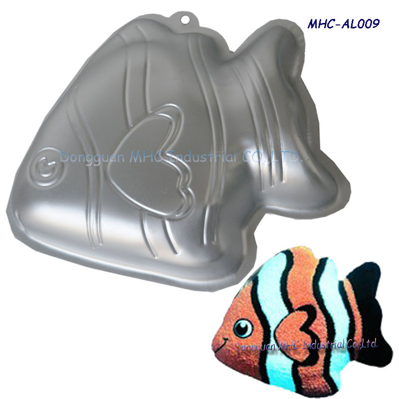 Fish Pattern Aluminium Baking Pan Decorations for Cakes