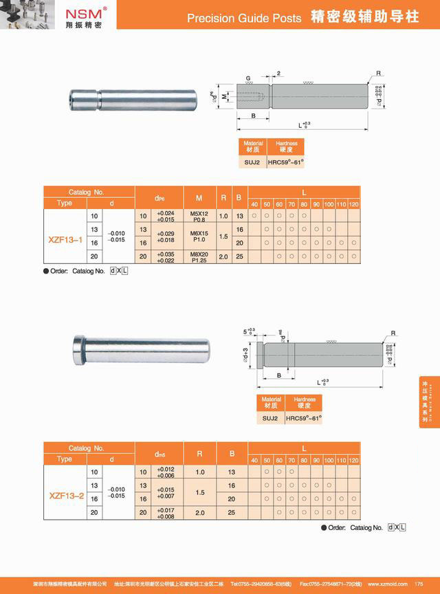 Precision Guide Post for Die Mould (XZF13)