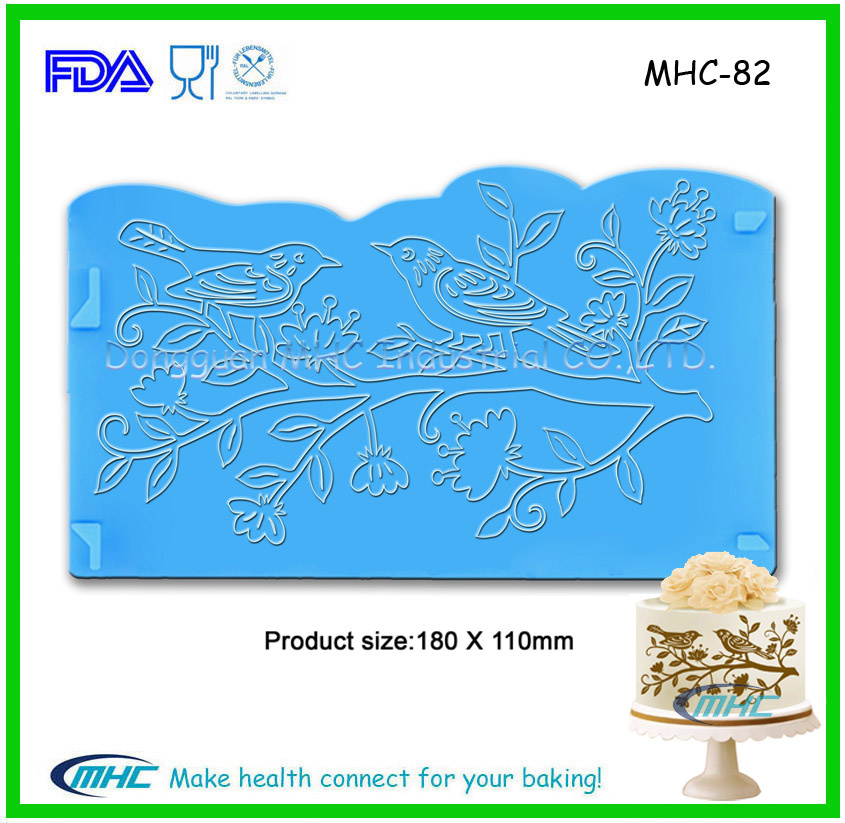 Loving Birds 3D Silicone Cake Deocration Mold for Valetine, Engage, Wedding Cake