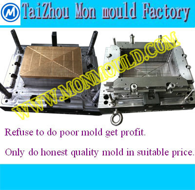 718h Steel Mechanical Sliders Injection Plastic Mould for Crate