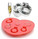 Love Ring Ice Cube Tray, Ring Shape Ice Mold, Ice Maker, Ring Ice Cooler